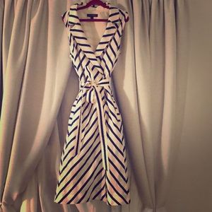 Navy/White Banana Republic Trench Dress